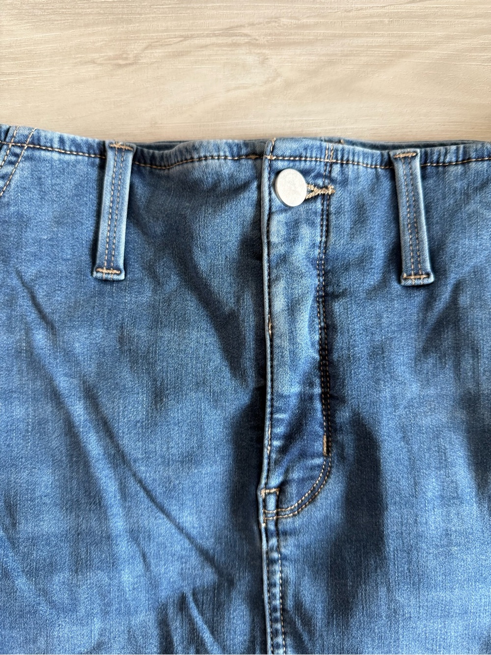 41 Hawthorn Lyric High Waisted Mini Skirt Blue Size 4 NWT STITCH FIX - Picture 6 of 11